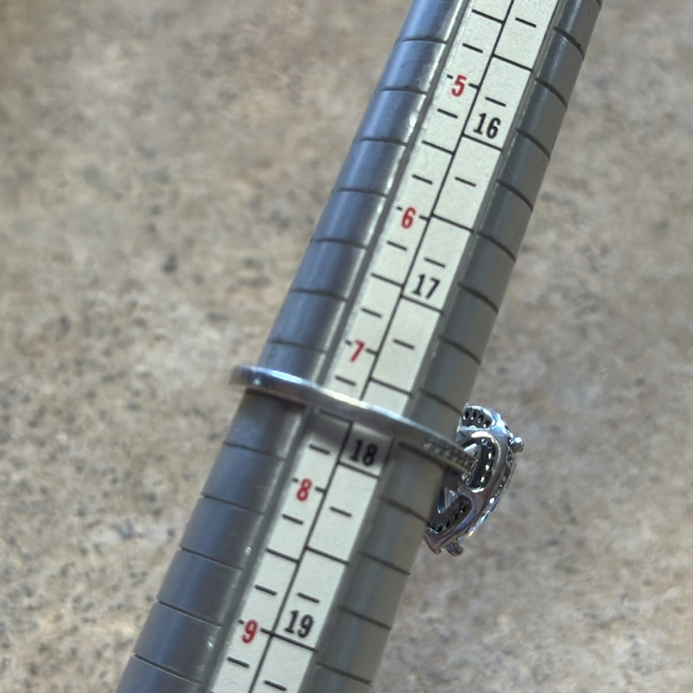 Pandora Pear Shape Silver Ring - image 8